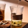 Wood-Grain Glass Cup