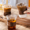 Wood-Grain Glass Cup