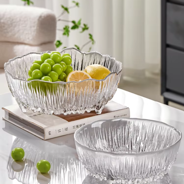 Nordic-style beaded dessert bowls