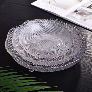 旋纹三角果盘1 Swirl-Patterned Three-Legged Fruit Platter