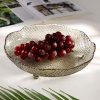 Swirl-Patterned Three-Legged Fruit Platter
