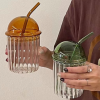Striped Straw Cup