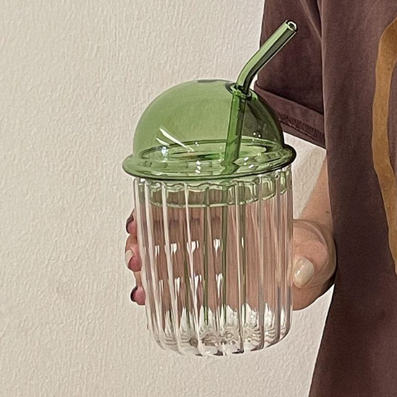 Striped Straw Cup