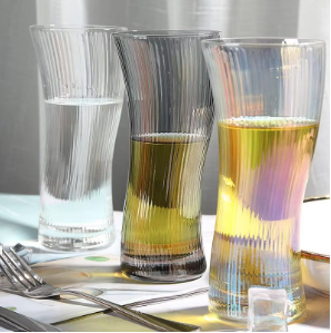 Ribbed Beer Glass