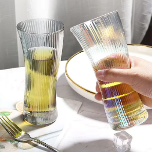 Ribbed Beer Glass