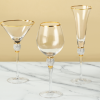 Diamond-encrusted stemmed goblet