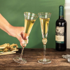 Diamond-encrusted stemmed goblet