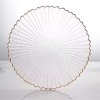 Plate with Feather Pattern