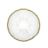 Plate with Feather Pattern