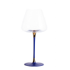 Blue-and-blue-based red wine glass