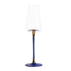 Blue-and-blue-based red wine glass