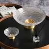 Elegant Noble Glass Fruit Bowl